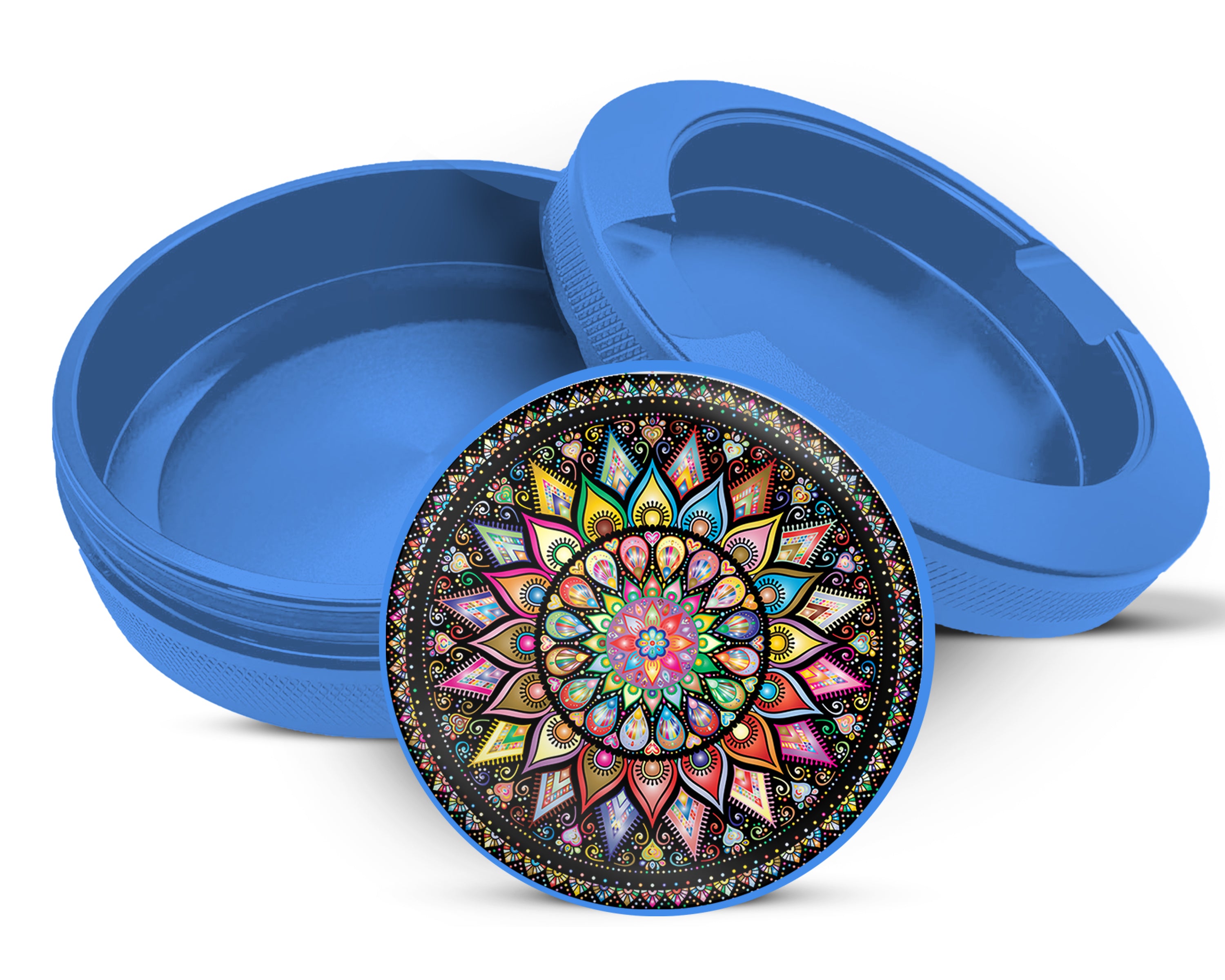 Mandala Trippy  Snus Storage Case Blue