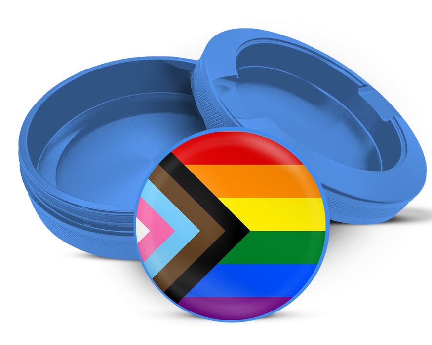 Progressive Pride Flag LGBTQ+ Inclusive Snus Storage Case Blue