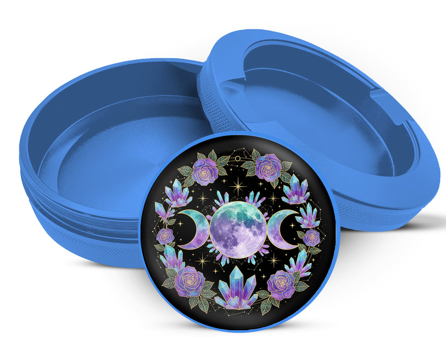 Crystal Moon Goddess Mandala Zyn Storage Case Blue