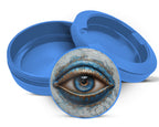 Modern Nazar Evil Eye Snus Storage Case Blue