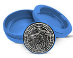 Norse Ravens Snus Holder, Huginn, Muninn, and Jack Snus Storage Case Blue