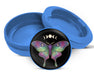 Lunar Phases Cosmic Moth Zyn Storage Case Blue