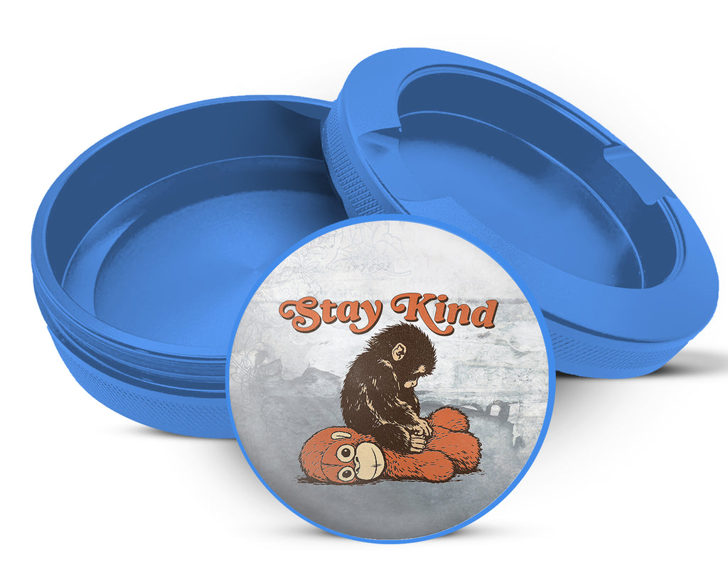 Punch Stay Kind Monkey Snus Storage Case Blue