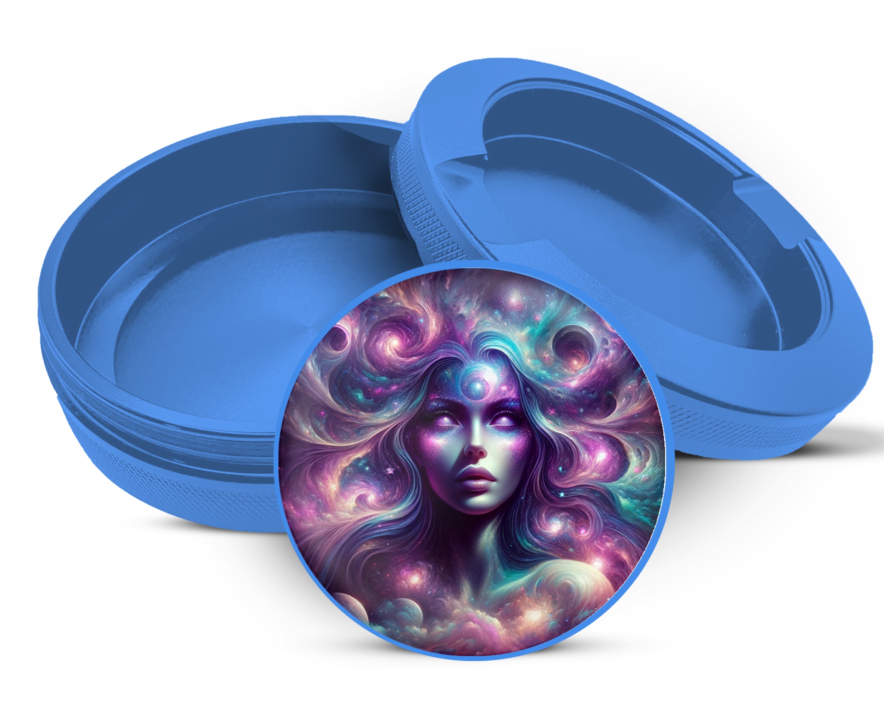 Cosmic Witchy Woman  Snus Storage Case Blue