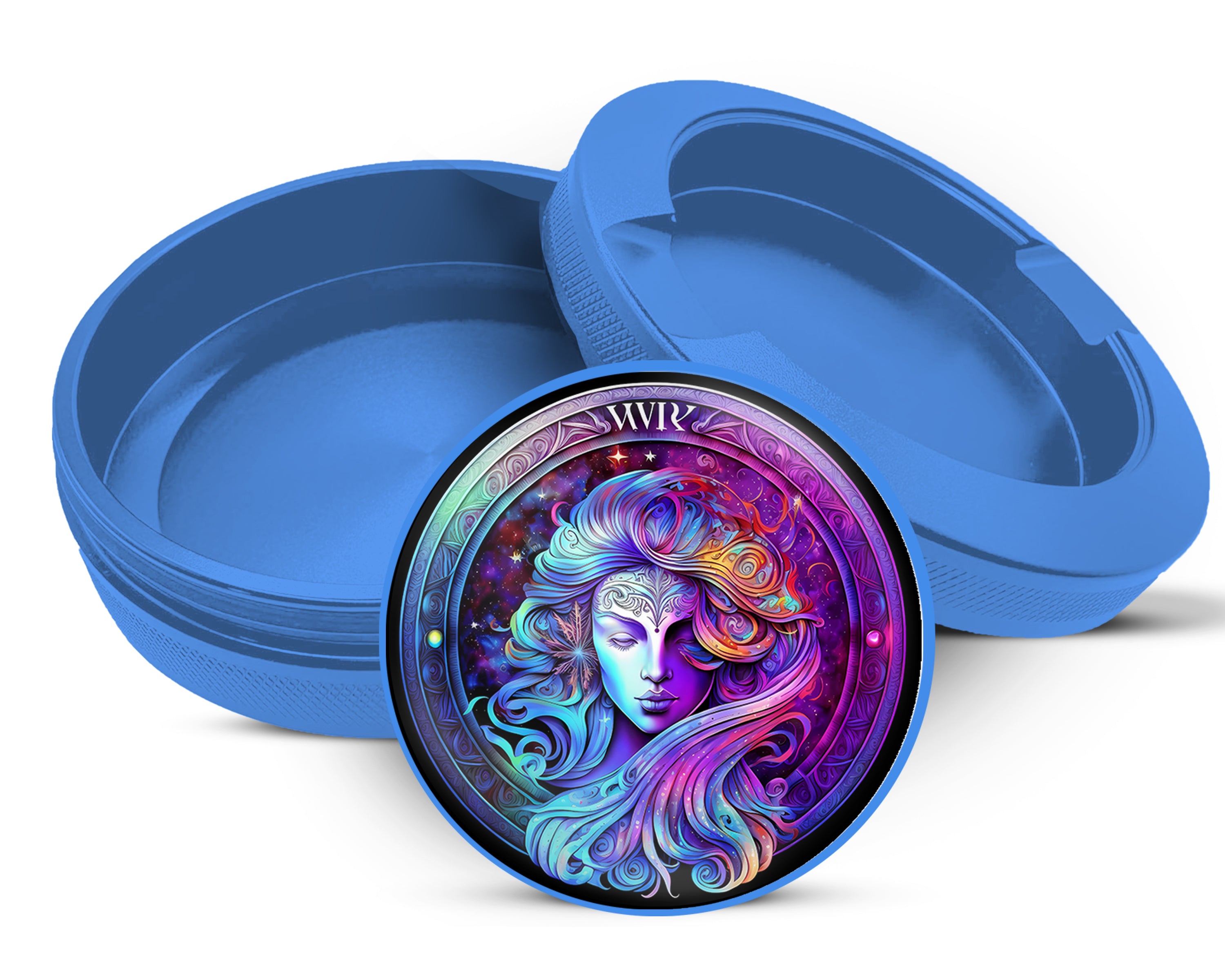 Virgo Zodiac Sign Gift Snus Storage Case Blue