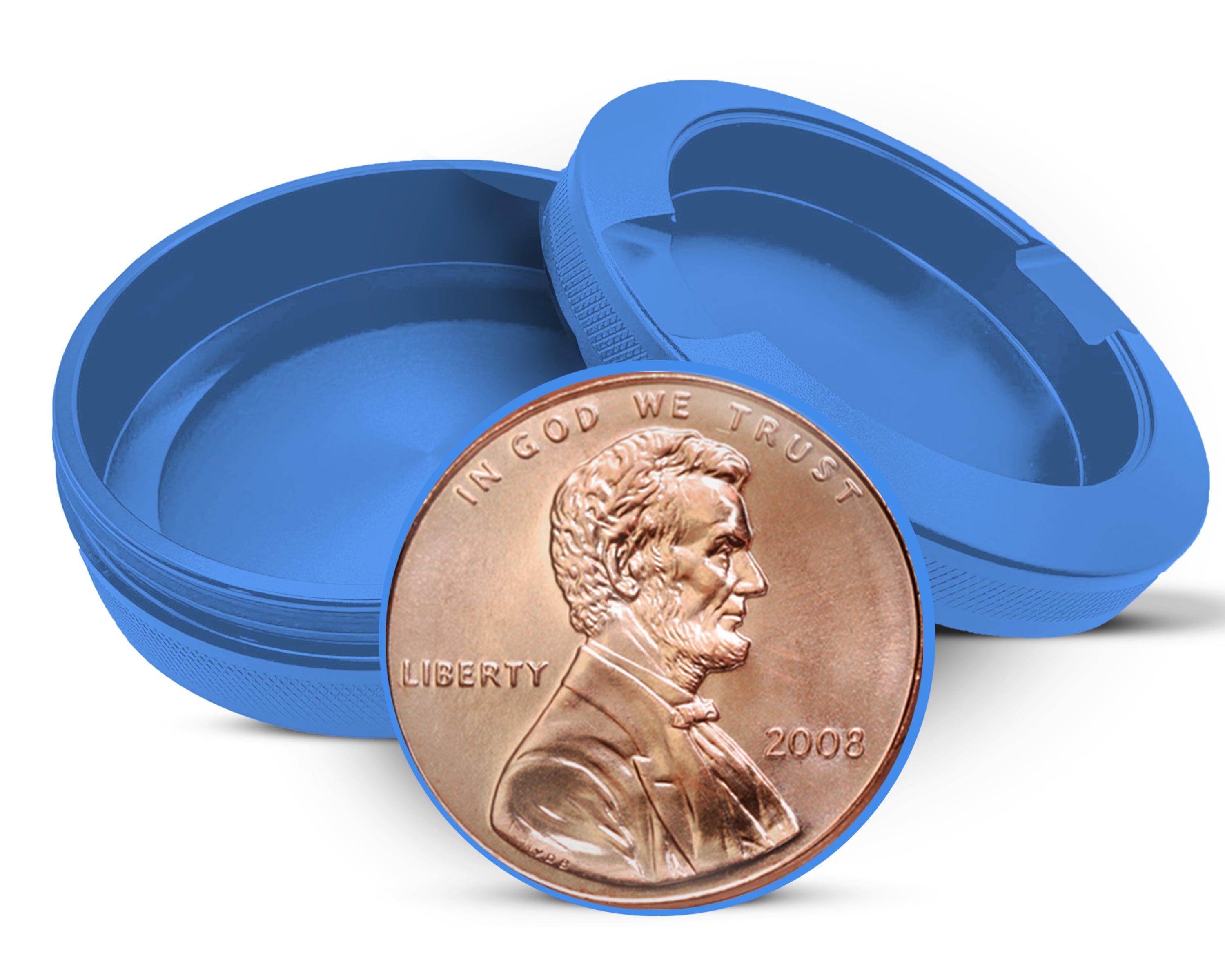 Penny For Your Thoughts Snus Storage Case Blue