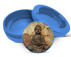 Buddha Pattina Buddhist Statue Snus Storage Case Blue