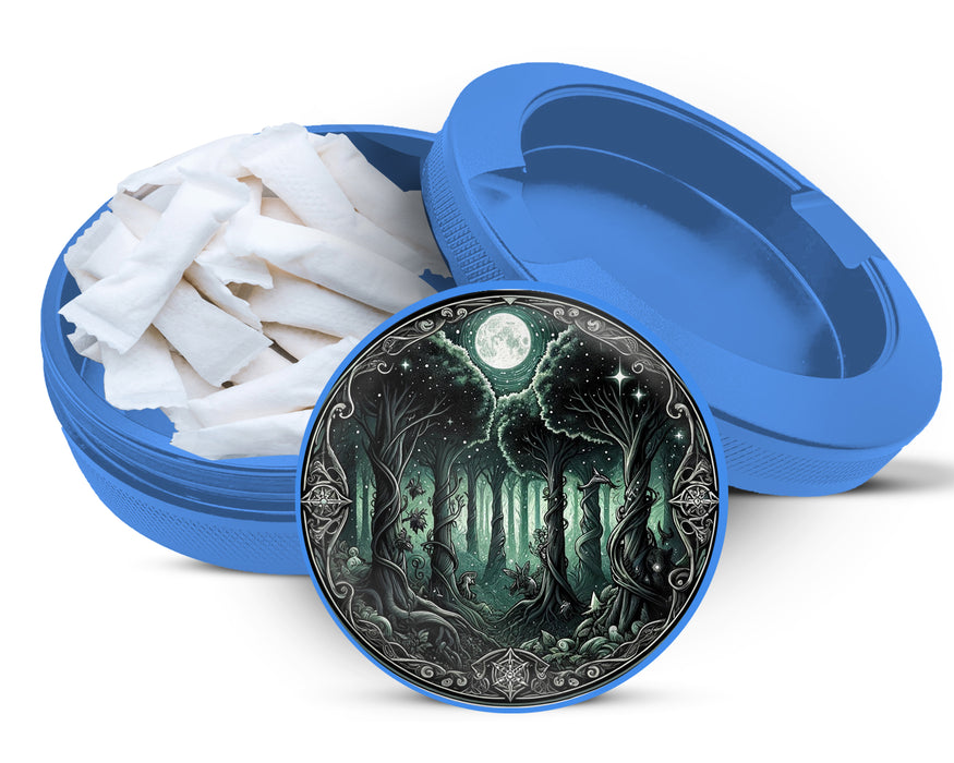 Enchanting Forest Snus Storage Case Blue