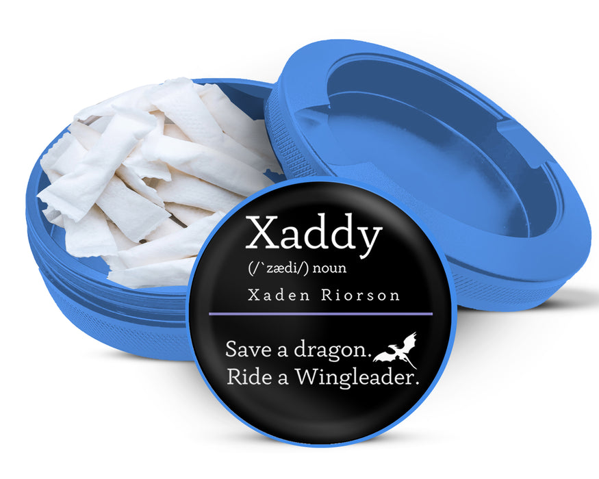 Save A Dragon, Ride A Wing leader  - Xaddy Riorson Zyn Storage Case Blue