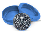 Kraken Octopus Snus Storage Case Blue