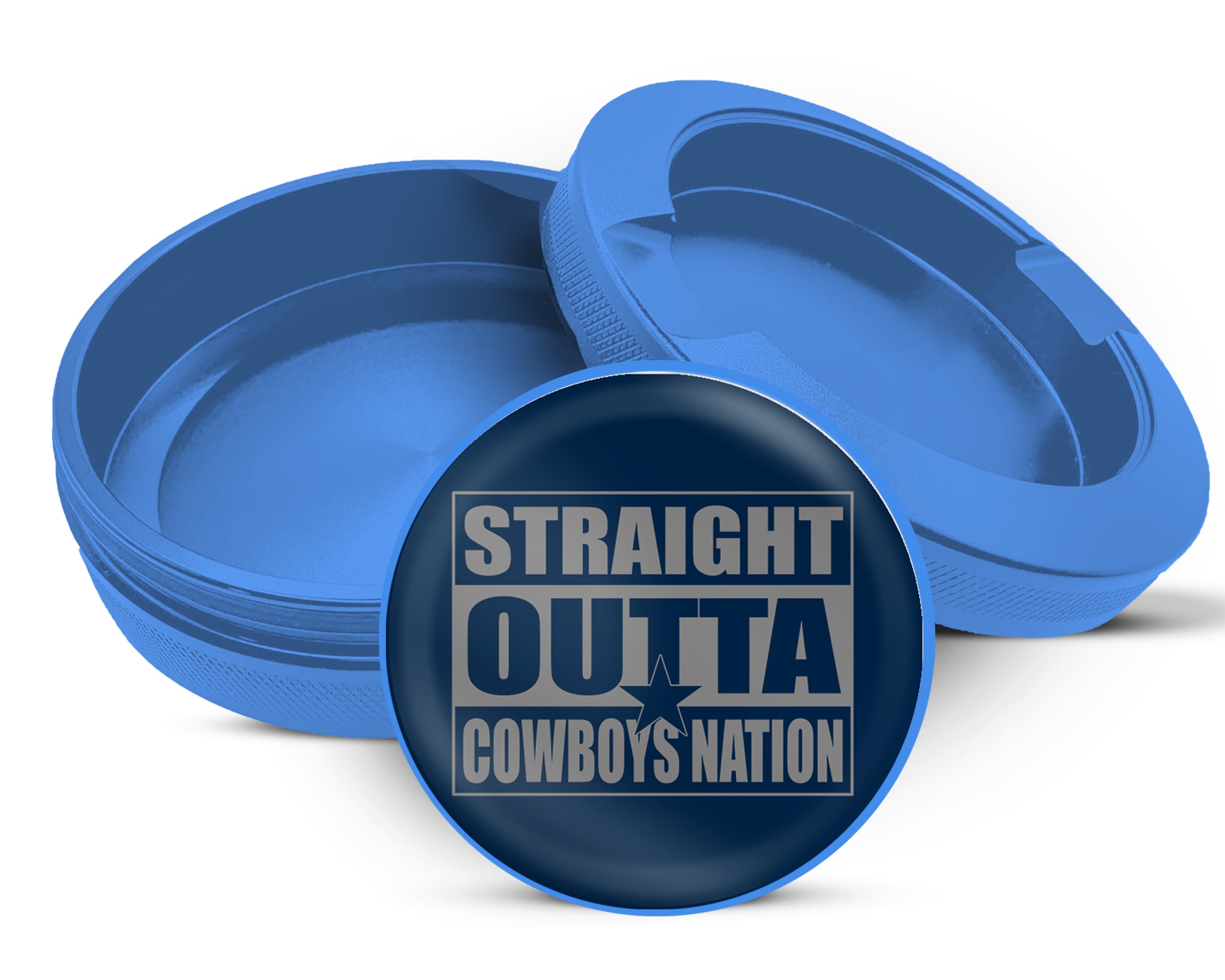 Straight Outta Cowboys Nation Snus Storage Case Blue