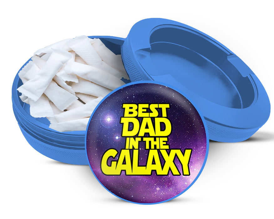 Best Dad In The Galaxy Snus Storage Case Blue