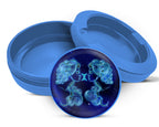 Gemini Zodiac Sign Snus Storage Case Blue