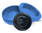 Runic Sea Serpent Emblem Snus Storage Case Blue