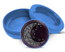 Purple Crescent Moon and Stars Snus Storage Case Blue