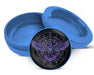Psychedelic Raven Sigil Circle Zyn Storage Case Blue