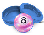 Pink Magic 8 Ball Digital Pop Art Snus Storage Case Blue