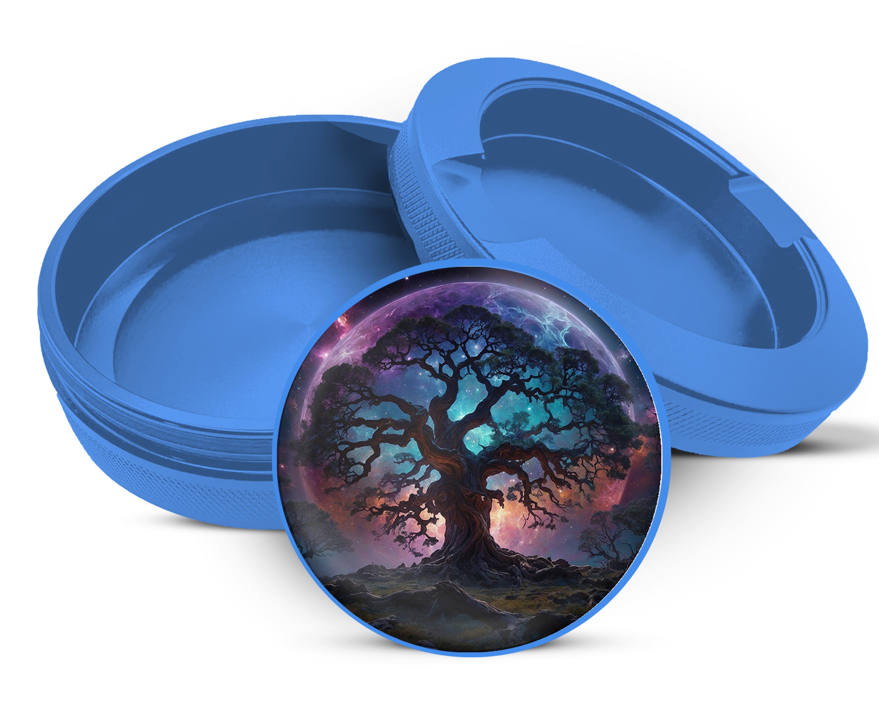 Tree of Life Lost In Space Snus Storage Case Blue