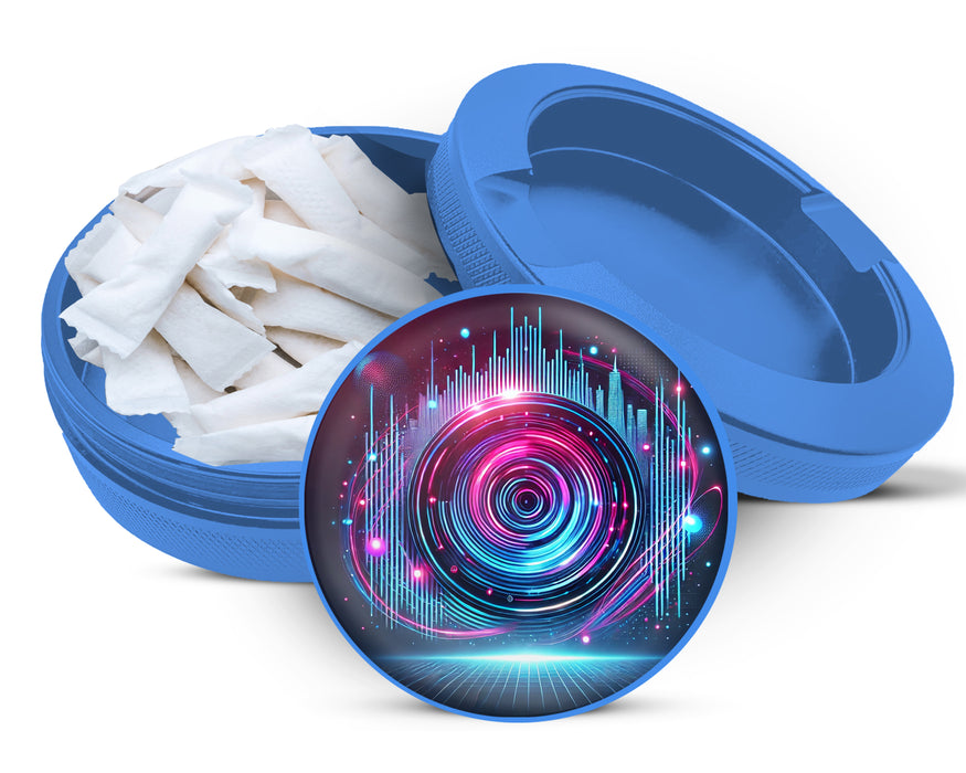 Neon Lights Zyn Storage Case Blue