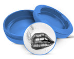 Lips Pencil Drawing Snus Storage Case Blue