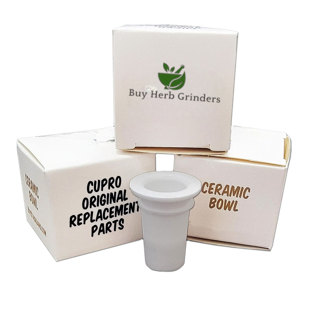 White Cupro Ceramic Novelty Mug - Dual-Chamber Design with Filtration and Removable Bowl