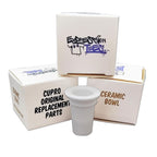 White Cupro Ceramic Mug – Concealed Storage Design for Home or Office