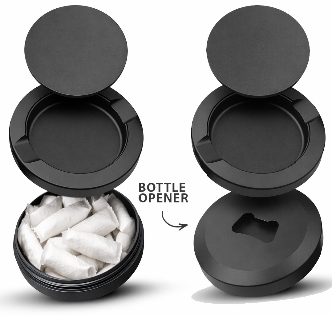 Bees on A Honeycomb Snus Storage Case Bottle Opener