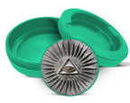 Green All Seeing Eye Snus Storage Case
