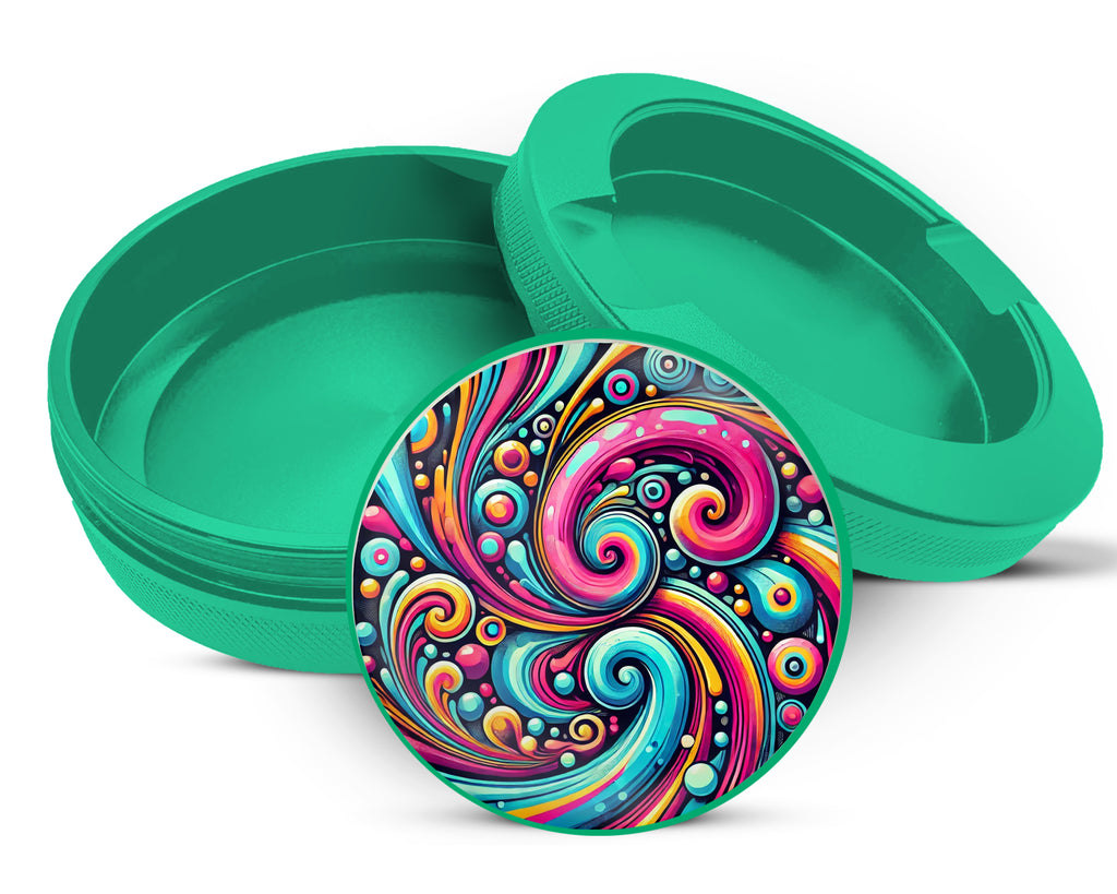 Green Psychedelic, Vibrant Snus Storage Case