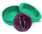Green Purple Cat Lover Snus Storage Case