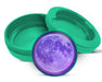 Green Purple Galaxy Moon with Starscape Snus Storage Case