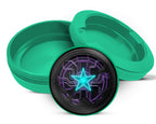 Green Neon Techno Star Circuit Snus Storage Case