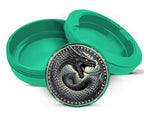 Green World Serpent Jormungandr Snus Storage Case