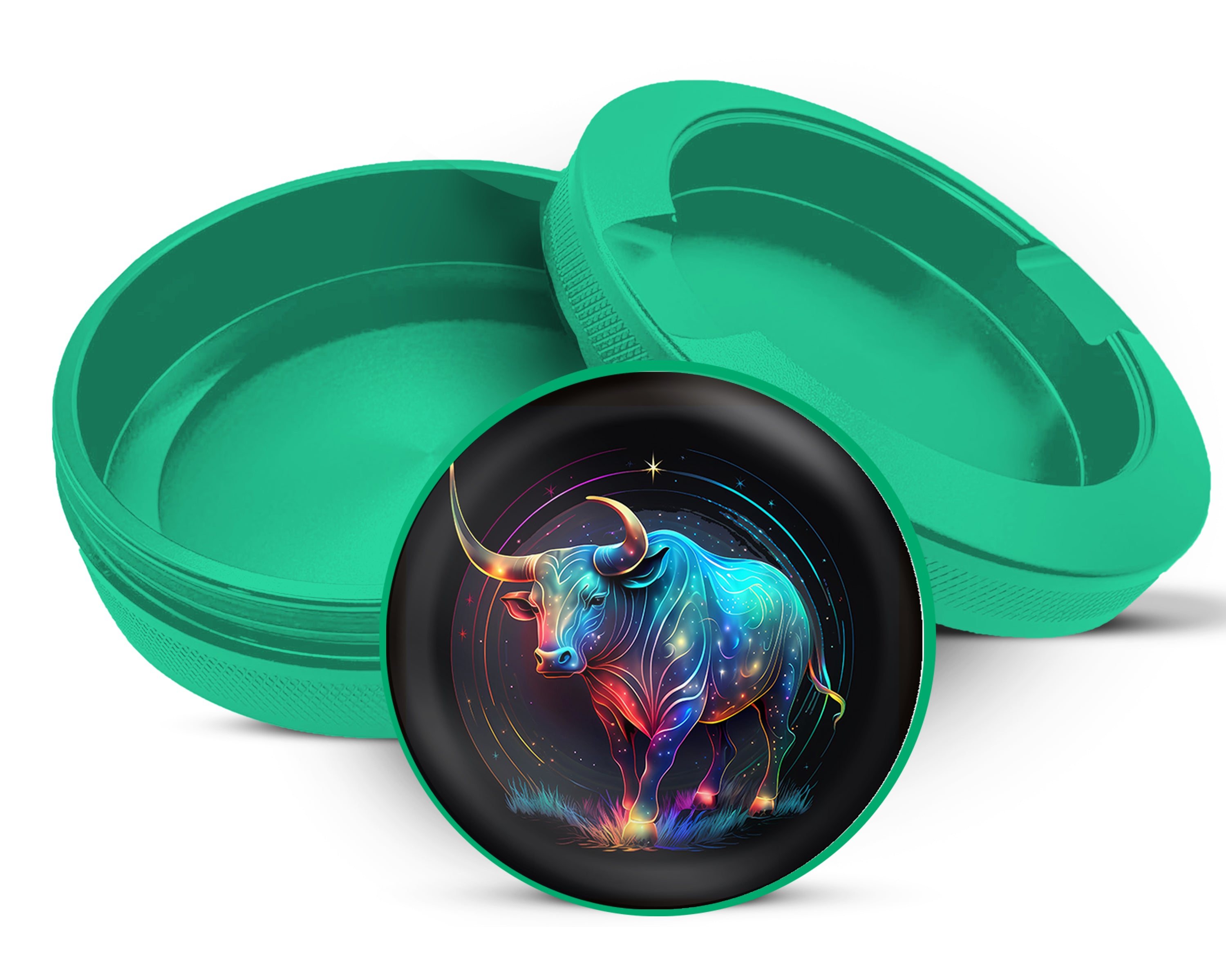 Green Taurus Zodiac Astrology Snus Storage Case