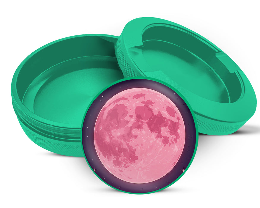 Green Anime Rose Pink Full Moon Aesthetic Snus Storage Case