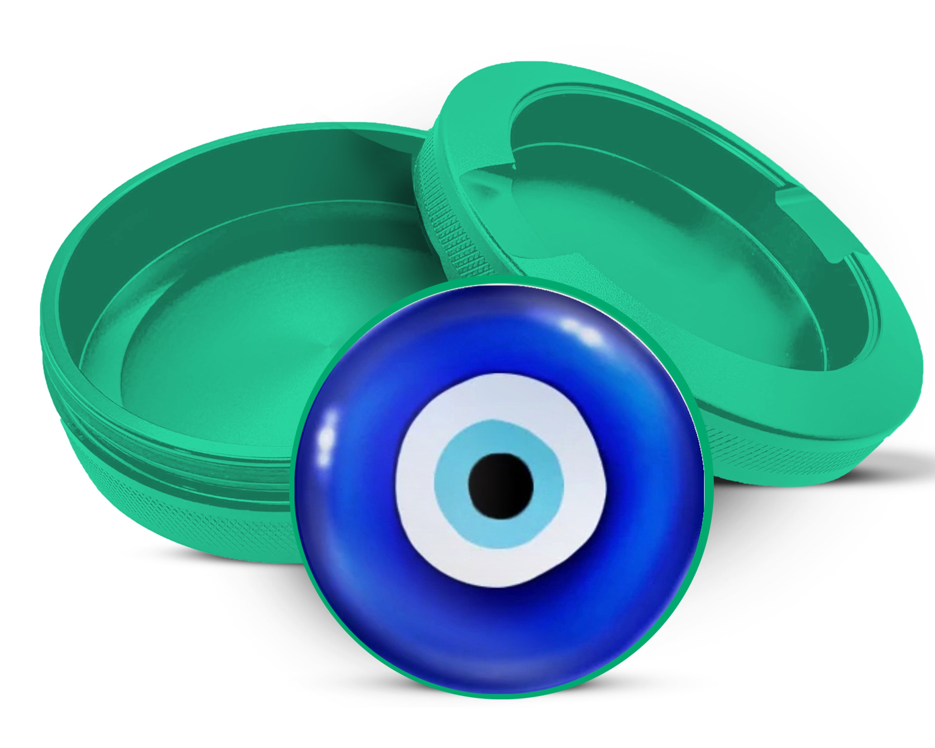 Green Evil Eye Nazar Azul Snus Storage Case