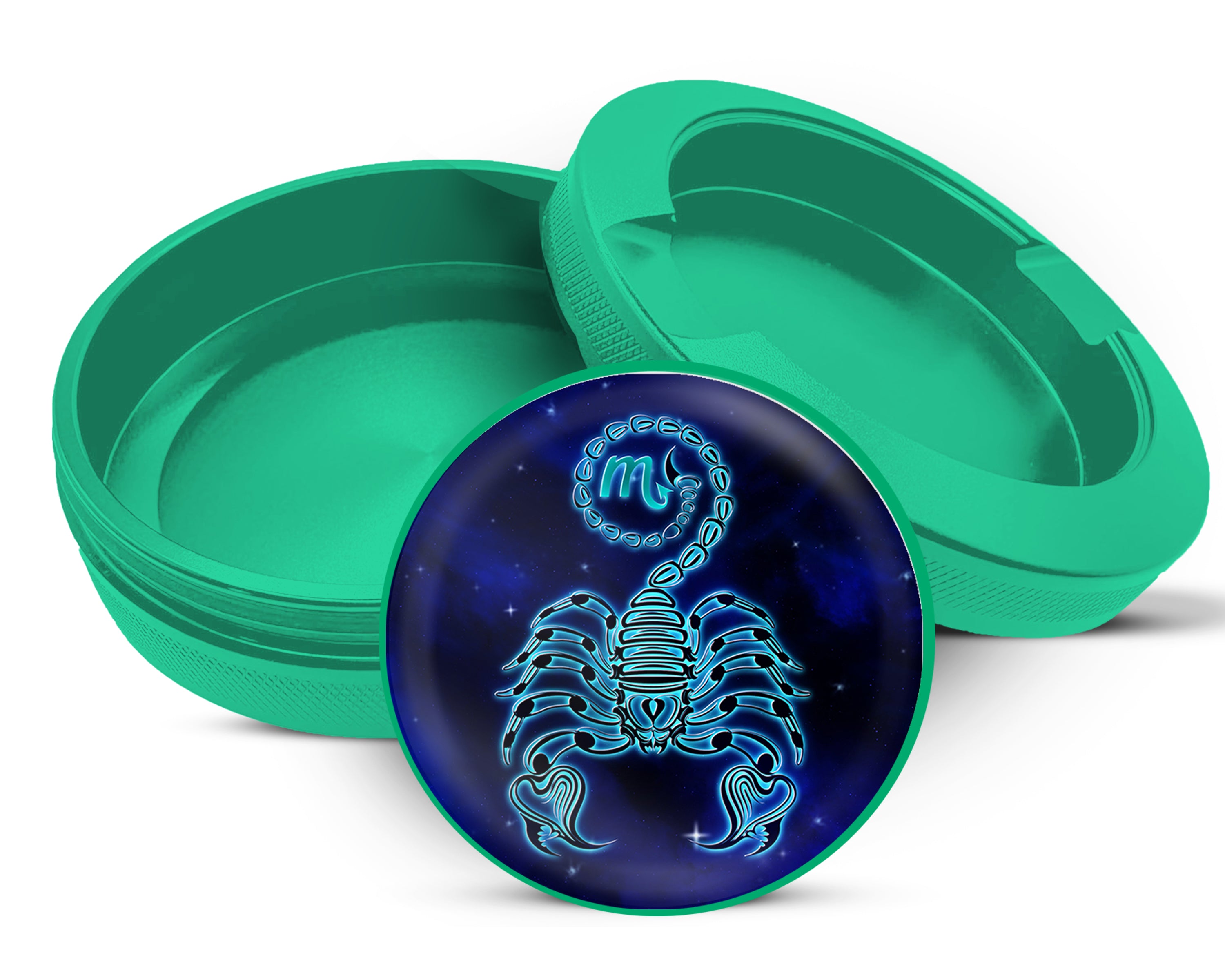Green Scorpio Zodiac Astrology Snus Storage Case