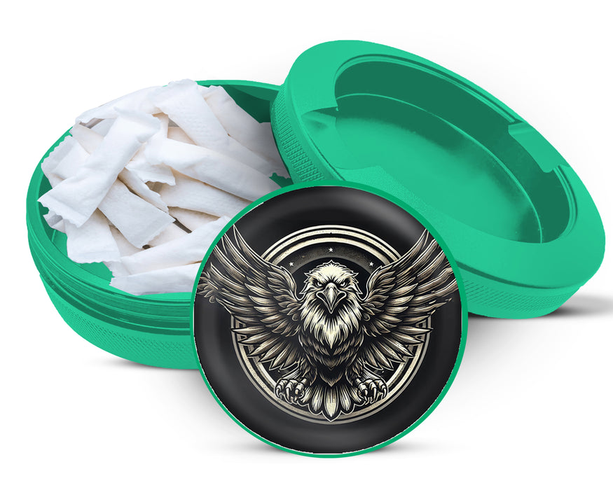 Green Soaring Bald Eagle Zyn Storage Case
