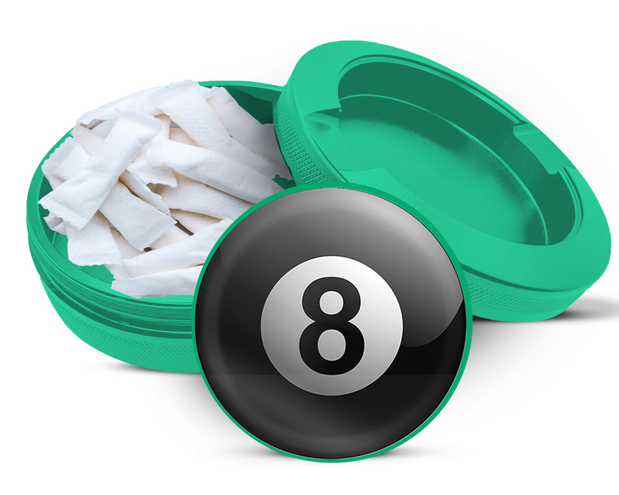 Green Magic 8 Ball Zyn Storage Case