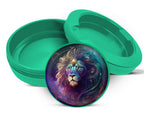 Green Lion Leo Gift Astrology Snus Storage Case
