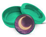 Green Crescent Moon in Dreamy Night Sky Snus Storage Case