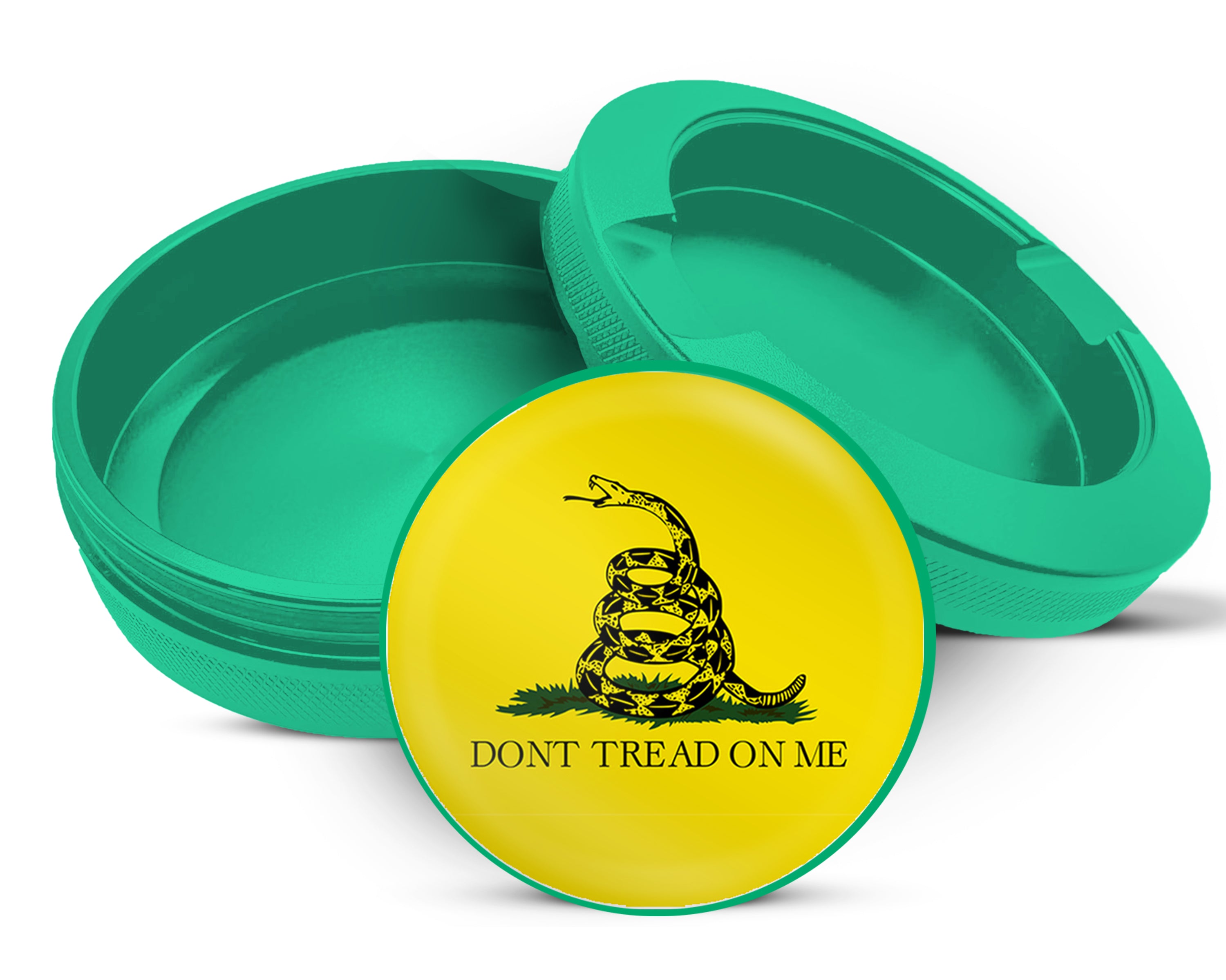 Green Don't Tread On Me Snus Storage Case
