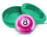 Green Sparkly Pink 8 Ball Cosmic Pool Aesthetic Snus Storage Case
