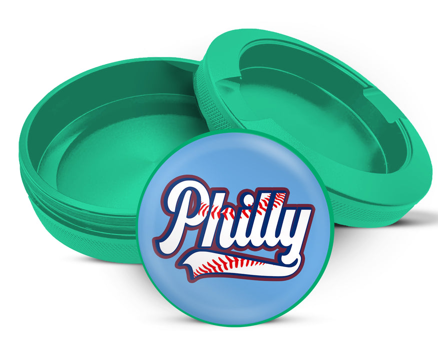 Green Philly Baseball Stitching Snus Storage Case