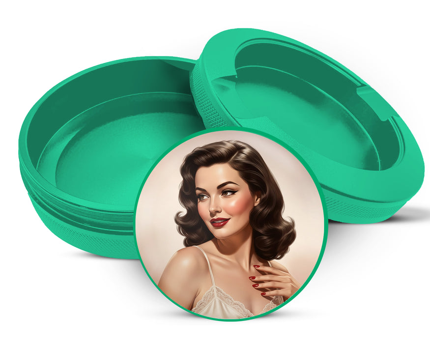 Green Classic Hollywood Pinup Glam Snus Storage Case