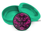 Green Gothic Moth Magic Mandala Snus Storage Case