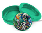 Green Skeleton Grinder Van Gogh Style Snus Storage Case