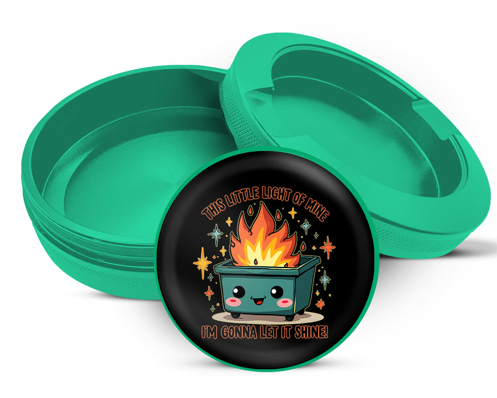Green This Little Light Of Mine Dumpster Fire Snus Storage Case