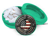 Green American Flag Zyn Storage Case
