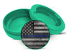 Green Flag Thin Blue Line Zyn Storage Case